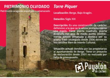 Torre Piquer Berge Patrimonio amenzado